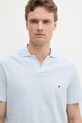 Oblečenie Bavlnené polo tričko Tommy Hilfiger MW0MW38482 modrá