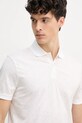 Памучна тениска с яка Tommy Hilfiger бял MW0MW39218
