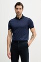 Памучна тениска с яка Tommy Hilfiger тъмносин MW0MW39218