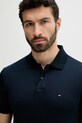 Odzież Tommy Hilfiger polo bawełniane MW0MW39234 granatowy