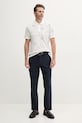 Bavlněné polo tričko Tommy Hilfiger MW0MW39309 bílá SS25