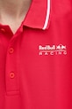 Red Bull Racing x Pepe Jeans tricou polo TIPPED LOGO POLO RM540013 rosu