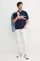 Red Bull Racing x Pepe Jeans polo bawełniane MOTO PANEL POLO RM540017 granatowy SS25