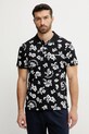 Karl Lagerfeld polo de bumbac cu modele negru A2M46036