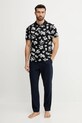 Karl Lagerfeld pamut póló A2M46036 fekete SS25