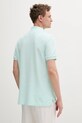 Tommy Jeans polo bawełniane DM0DM20226 turkusowy SS25