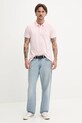 Tommy Jeans polo de bumbac DM0DM20676 roz SS25