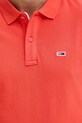 Tommy Jeans polo de bumbac DM0DM20676 portocaliu