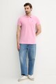Tommy Jeans polo de bumbac DM0DM20676 roz SS25
