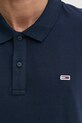 Хлопковое поло Tommy Jeans DM0DM20676 тёмно-синий