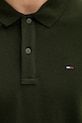 Tommy Jeans polo męskie bawełniane DM0DM20676 zielony