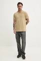 Бавовняне поло Tommy Jeans DM0DM20676 бежевий AW25