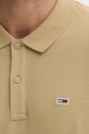 Бавовняне поло Tommy Jeans DM0DM20676 бежевий