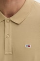 Бавовняне поло Tommy Jeans DM0DM20676 бежевий