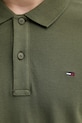 Хлопковое поло Tommy Jeans DM0DM20676 зелёный