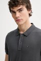 Хлопковое поло Tommy Jeans серый DM0DM20676