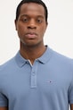 Îmbrăcăminte Tommy Jeans polo de bumbac DM0DM20676 albastru