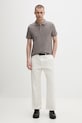 Tommy Jeans polo tričko pánske bavlnené DM0DM20676 hnedá SS26