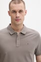 Tommy Jeans polo tričko pánske bavlnené hnedá DM0DM20676