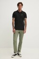 Бавовняне поло Tommy Jeans DM0DM20676 чорний SS25