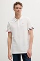 Bavlněné polo tričko Tommy Jeans hladký bílá DM0DM21306