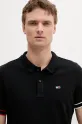 Одяг Бавовняне поло Tommy Jeans DM0DM21306 чорний