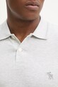 Bavlnené polo tričko Abercrombie & Fitch sivá KI124.5167.130