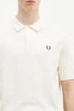 Βαμβακερό μπλουζάκι πόλο Fred Perry μπεζ K9725.560
