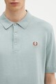 Pamučna polo majica Fred Perry tirkizna K9725.959