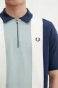 Bavlnené polo tričko Fred Perry tyrkysová K9728.Y90