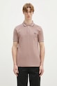 Fred Perry cotton polo shirt cotton pink M3600.Y34
