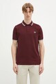 Fred Perry polo bawełniane bawełna bordowy M3600.597