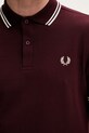 Fred Perry polo bawełniane M3600.597 bordowy