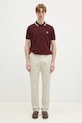 Fred Perry polo bawełniane M3600.597 bordowy