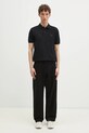 Βαμβακερό μπλουζάκι πόλο Fred Perry M6000.Y43 μαύρο
