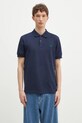 Хлопковое поло Fred Perry хлопок тёмно-синий M6000.Y49