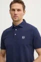 Hackett London polo bawełniane granatowy HM563413