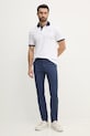 Bavlněné polo tričko Hackett London HM563421 bílá SS25