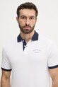 Bavlněné polo tričko Hackett London bílá HM563421