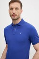 Hackett London polo bawełniane niebieski HM563426