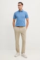 Hackett London polo bawełniane HM563426 niebieski SS25