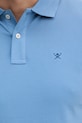 Hackett London polo bawełniane HM563426 niebieski