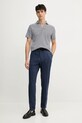 Hackett London polo de bumbac HM563440 bleumarin SS25