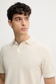 Bavlnené polo tričko Hackett London béžová HM703337