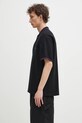 Хлопковое поло Needles Shawl Collar S/S Polo QV354 чёрный SS25