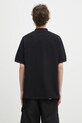 Одежда Хлопковое поло Needles Shawl Collar S/S Polo QV354 чёрный
