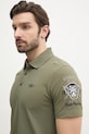 Бавовняне поло Aeronautica Militare зелений PO1866P310