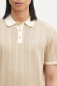 Bavlněné polo tričko Filling Pieces Knit Polo béžová 80713669976