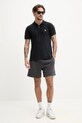 Abercrombie & Fitch tricou polo KI124.5182.900 negru SS25