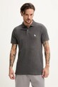 Abercrombie & Fitch tricou polo slim gri KI124.5182.130
